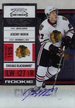 #128 Jeremy Morin - Chicago Blackhawks - 2010-11 Playoff Contenders Hockey