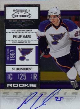 #132 Phil McRae - St. Louis Blues - 2010-11 Playoff Contenders Hockey