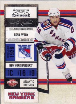 #13 Sean Avery - New York Rangers - 2010-11 Playoff Contenders Hockey