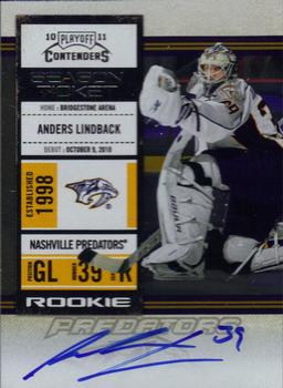 #143 Anders Lindback - Nashville Predators - 2010-11 Playoff Contenders Hockey