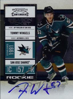 #159 Tommy Wingels - San Jose Sharks - 2010-11 Playoff Contenders Hockey