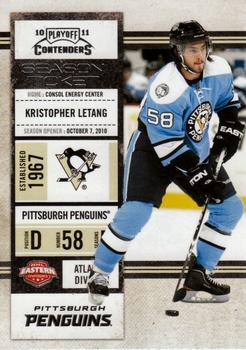 #15 Kristopher Letang - Pittsburgh Penguins - 2010-11 Playoff Contenders Hockey