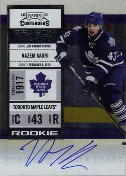 #163 Nazem Kadri - Toronto Maple Leafs - 2010-11 Playoff Contenders Hockey