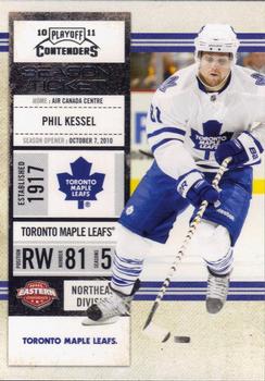 #19 Phil Kessel - Toronto Maple Leafs - 2010-11 Playoff Contenders Hockey