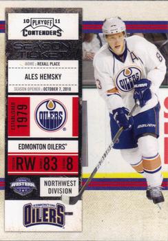 #28 Ales Hemsky - Edmonton Oilers - 2010-11 Playoff Contenders Hockey