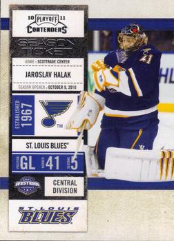 #37 Jaroslav Halak - St. Louis Blues - 2010-11 Playoff Contenders Hockey