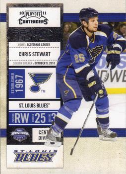 #45 Chris Stewart - St. Louis Blues - 2010-11 Playoff Contenders Hockey