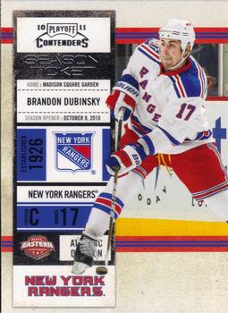 #52 Brandon Dubinsky - New York Rangers - 2010-11 Playoff Contenders Hockey