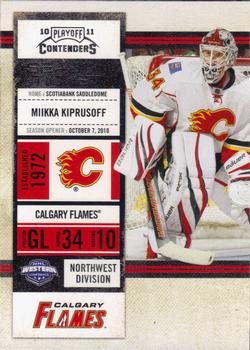 #63 Miikka Kiprusoff - Calgary Flames - 2010-11 Playoff Contenders Hockey