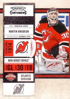 #71 Martin Brodeur - New Jersey Devils - 2010-11 Playoff Contenders Hockey
