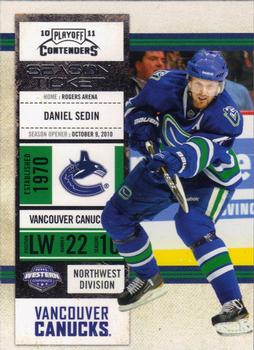 #99 Daniel Sedin - Vancouver Canucks - 2010-11 Playoff Contenders Hockey