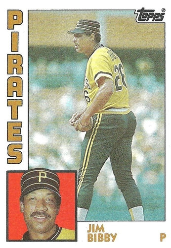 #566 Jim Bibby - Pittsburgh Pirates - 1984 Topps Baseball