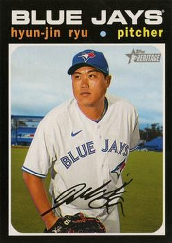 #566 Hyun-Jin Ryu - Toronto Blue Jays - 2020 Topps Heritage Baseball