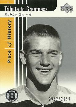 #115 Bobby Orr - Boston Bruins - 2002-03 Upper Deck Piece of History Hockey