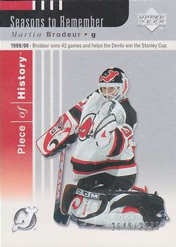 #101 Martin Brodeur - New Jersey Devils - 2002-03 Upper Deck Piece of History Hockey