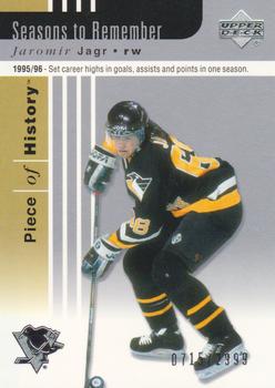 #102 Jaromir Jagr - Pittsburgh Penguins - 2002-03 Upper Deck Piece of History Hockey