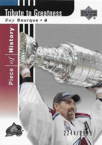 #120 Ray Bourque - Colorado Avalanche - 2002-03 Upper Deck Piece of History Hockey