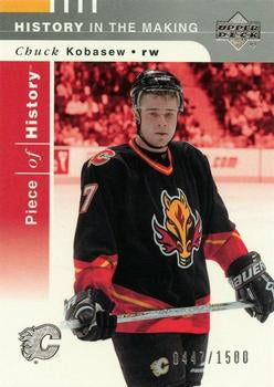 #125 Chuck Kobasew - Calgary Flames - 2002-03 Upper Deck Piece of History Hockey