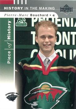 #134 Pierre-Marc Bouchard - Minnesota Wild - 2002-03 Upper Deck Piece of History Hockey