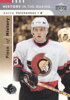 #142 Anton Volchenkov - Ottawa Senators - 2002-03 Upper Deck Piece of History Hockey