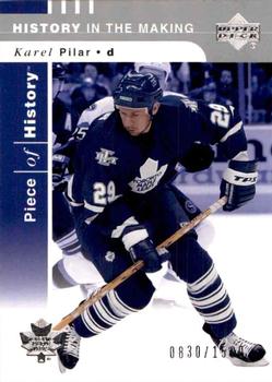 #149 Karel Pilar - Toronto Maple Leafs - 2002-03 Upper Deck Piece of History Hockey