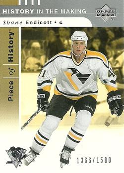 #146 Shane Endicott - Pittsburgh Penguins - 2002-03 Upper Deck Piece of History Hockey