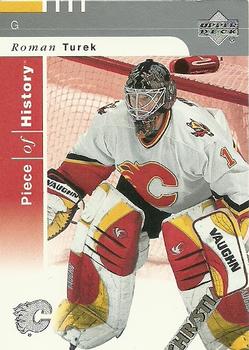 #15 Roman Turek - Calgary Flames - 2002-03 Upper Deck Piece of History Hockey
