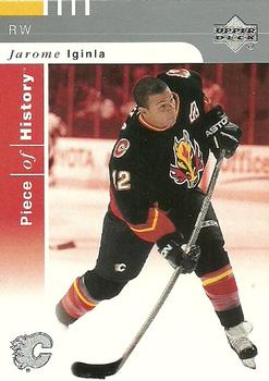 #17 Jarome Iginla - Calgary Flames - 2002-03 Upper Deck Piece of History Hockey