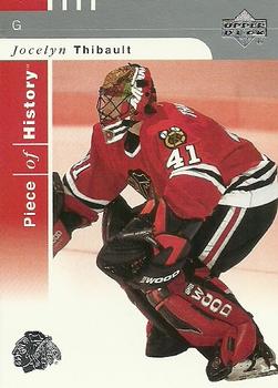 #20 Jocelyn Thibault - Chicago Blackhawks - 2002-03 Upper Deck Piece of History Hockey