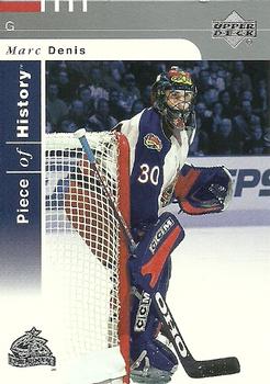 #23 Marc Denis - Columbus Blue Jackets - 2002-03 Upper Deck Piece of History Hockey
