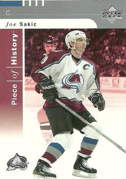 #26 Joe Sakic - Colorado Avalanche - 2002-03 Upper Deck Piece of History Hockey
