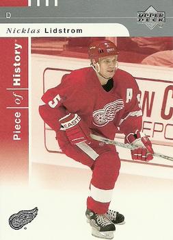 #34 Nicklas Lidstrom - Detroit Red Wings - 2002-03 Upper Deck Piece of History Hockey