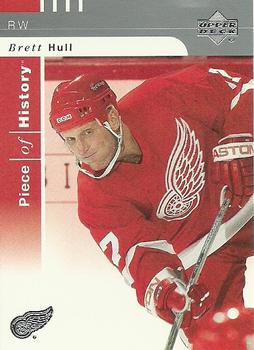 #35 Brett Hull - Detroit Red Wings - 2002-03 Upper Deck Piece of History Hockey