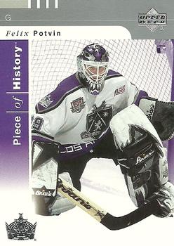 #44 Felix Potvin - Los Angeles Kings - 2002-03 Upper Deck Piece of History Hockey