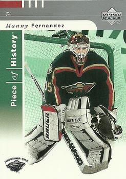 #47 Manny Fernandez - Minnesota Wild - 2002-03 Upper Deck Piece of History Hockey