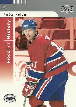 #49 Saku Koivu - Montreal Canadiens - 2002-03 Upper Deck Piece of History Hockey