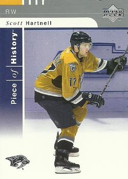 #53 Scott Hartnell - Nashville Predators - 2002-03 Upper Deck Piece of History Hockey
