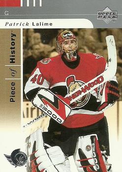 #62 Patrick Lalime - Ottawa Senators - 2002-03 Upper Deck Piece of History Hockey