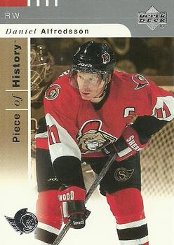 #64 Daniel Alfredsson - Ottawa Senators - 2002-03 Upper Deck Piece of History Hockey