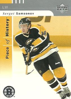 #6 Sergei Samsonov - Boston Bruins - 2002-03 Upper Deck Piece of History Hockey