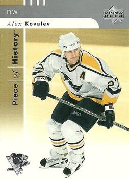 #71 Alex Kovalev - Pittsburgh Penguins - 2002-03 Upper Deck Piece of History Hockey