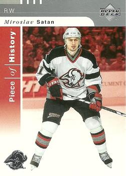 #8 Miroslav Satan - Buffalo Sabres - 2002-03 Upper Deck Piece of History Hockey