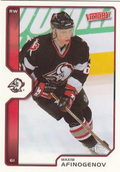 #22 Maxim Afinogenov - Buffalo Sabres - 2002-03 Upper Deck Victory Hockey