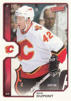#35 Micki Dupont RC - Calgary Flames - 2002-03 Upper Deck Victory Hockey