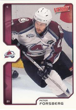 #56 Peter Forsberg - Colorado Avalanche - 2002-03 Upper Deck Victory Hockey