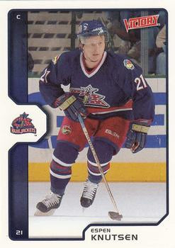 #59 Espen Knutsen - Columbus Blue Jackets - 2002-03 Upper Deck Victory Hockey
