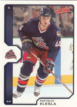 #61 Rostislav Klesla - Columbus Blue Jackets - 2002-03 Upper Deck Victory Hockey