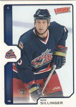 #63 Mike Sillinger - Columbus Blue Jackets - 2002-03 Upper Deck Victory Hockey