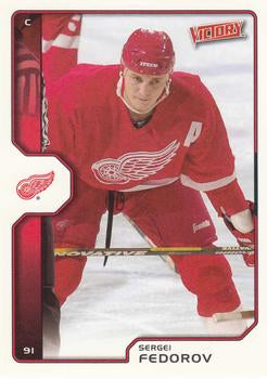 #75 Sergei Fedorov - Detroit Red Wings - 2002-03 Upper Deck Victory Hockey