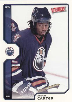 #82 Anson Carter - Edmonton Oilers - 2002-03 Upper Deck Victory Hockey